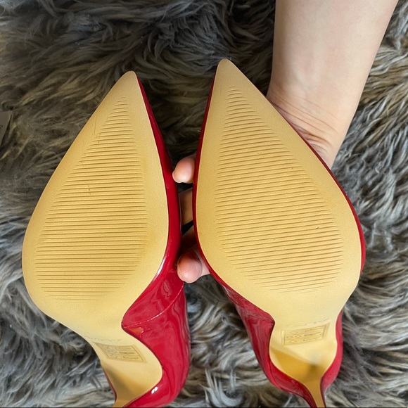 Aldo Stessy Patent Red High Heel Pumps - Picture 2 of 11